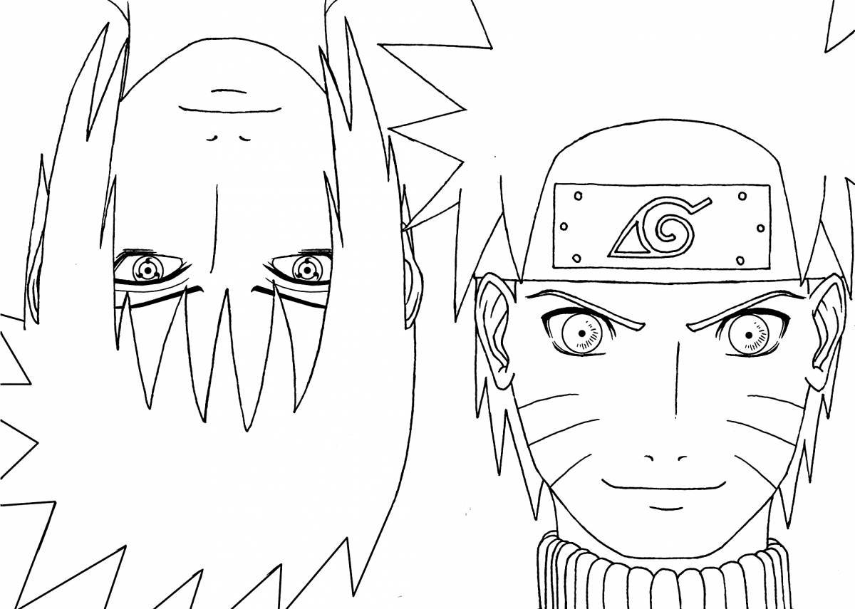 Awesome naruto coloring pages for kids