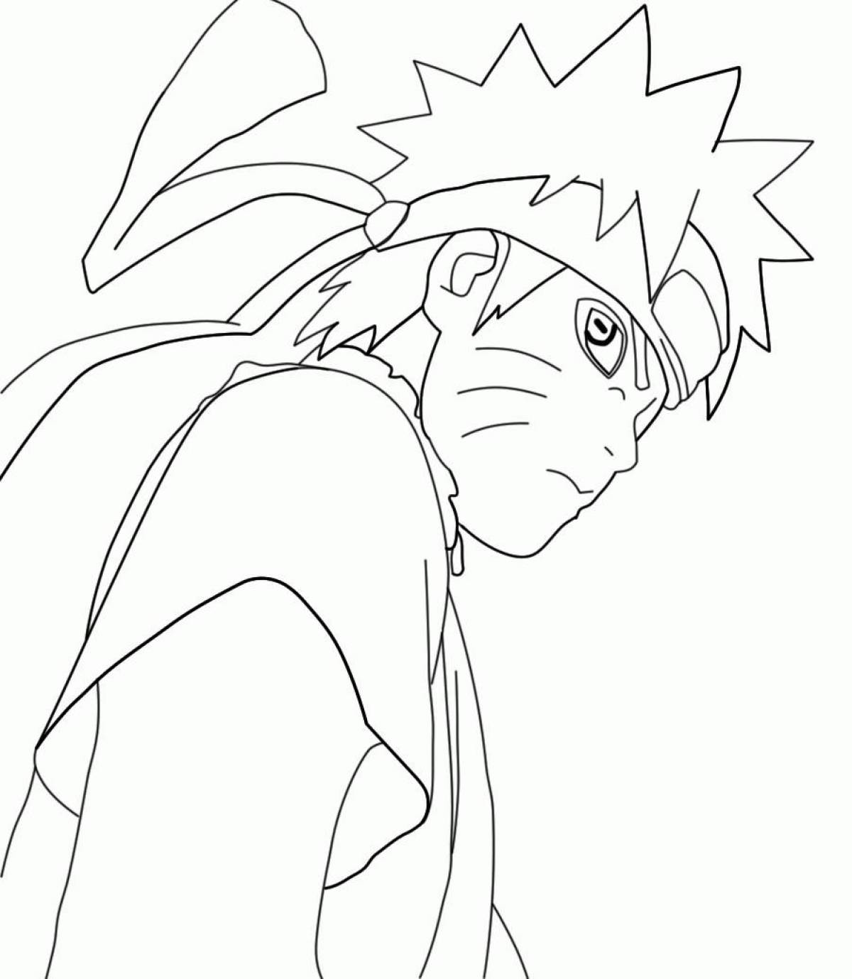 Fancy naruto coloring book for kids