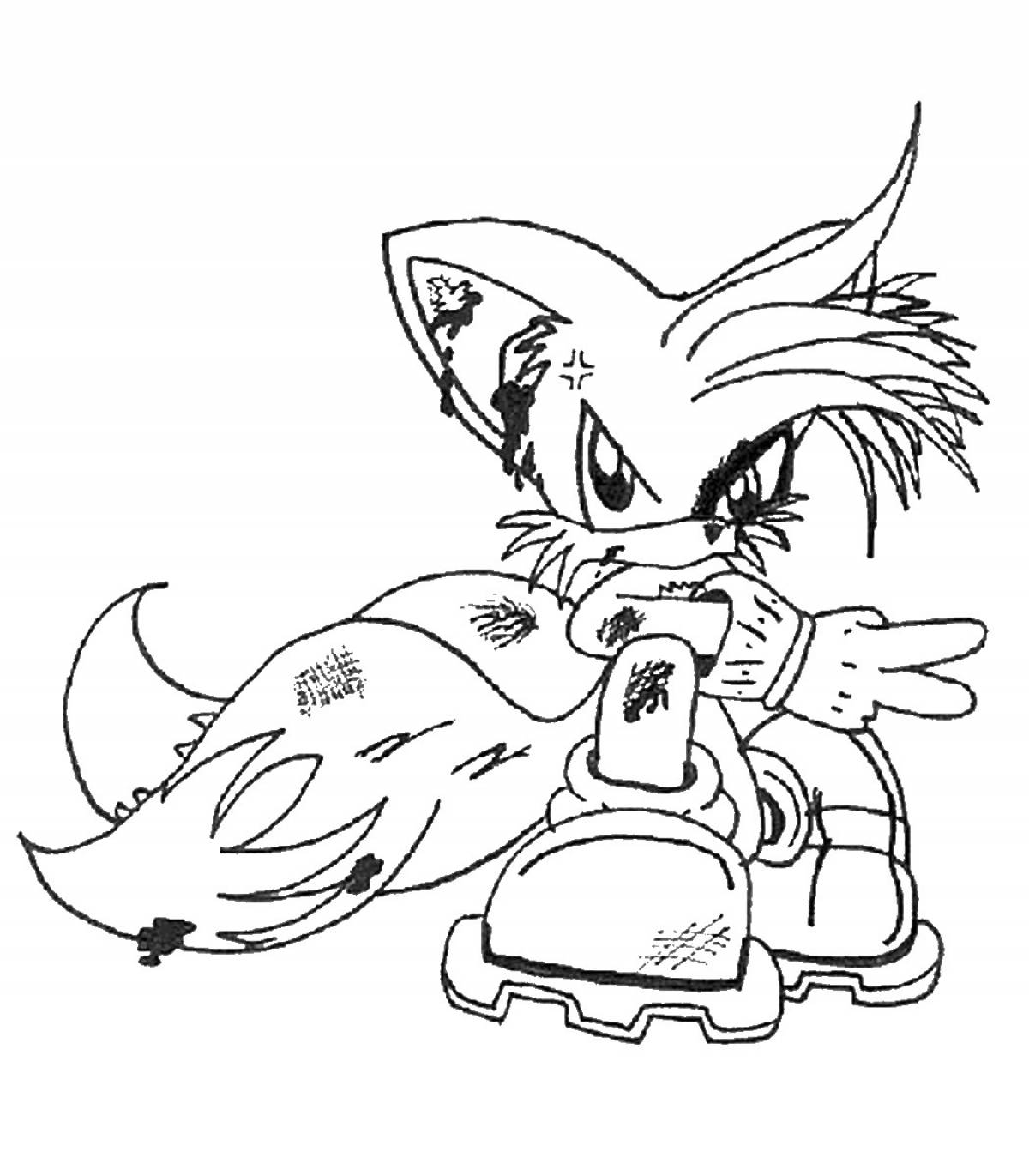 Furry tails coloring page
