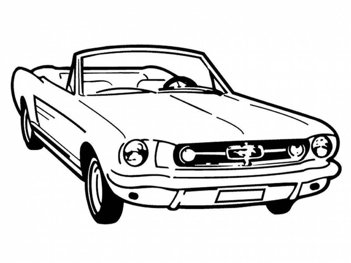 Great coloring ford mustang