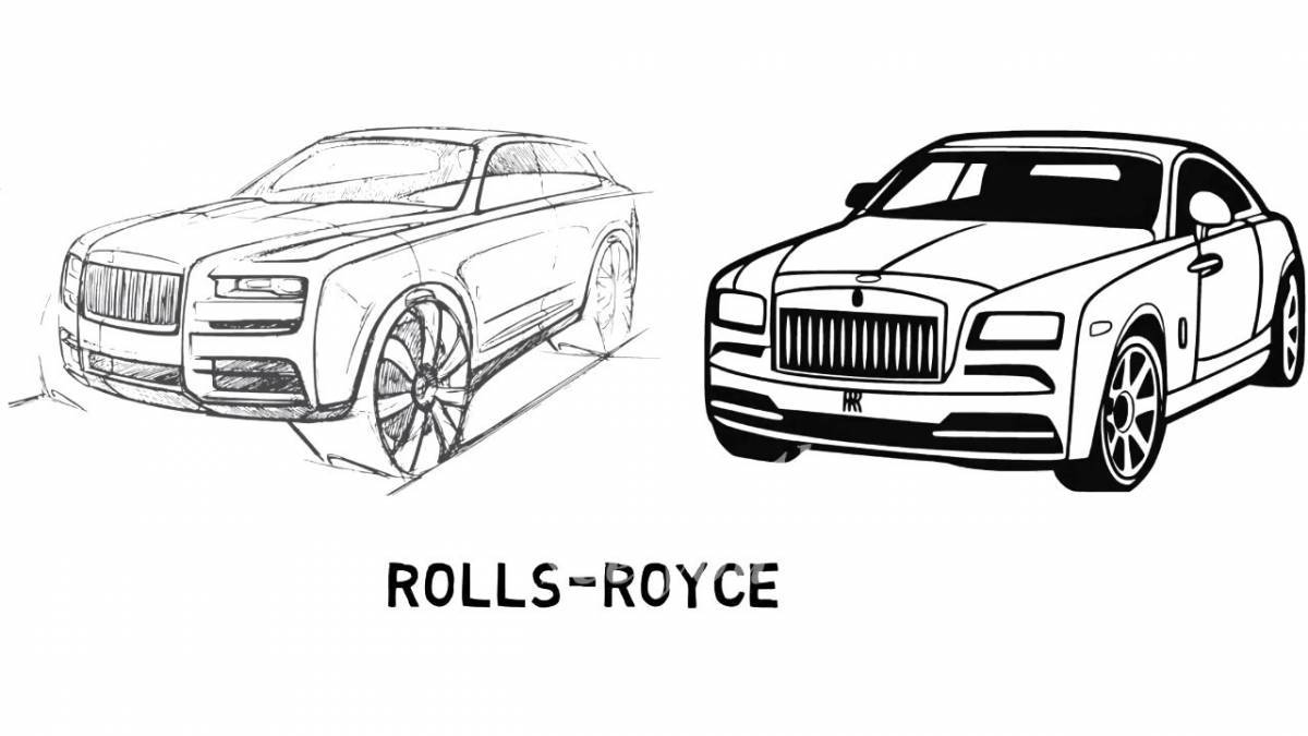 Coloring elegant rolls-royce