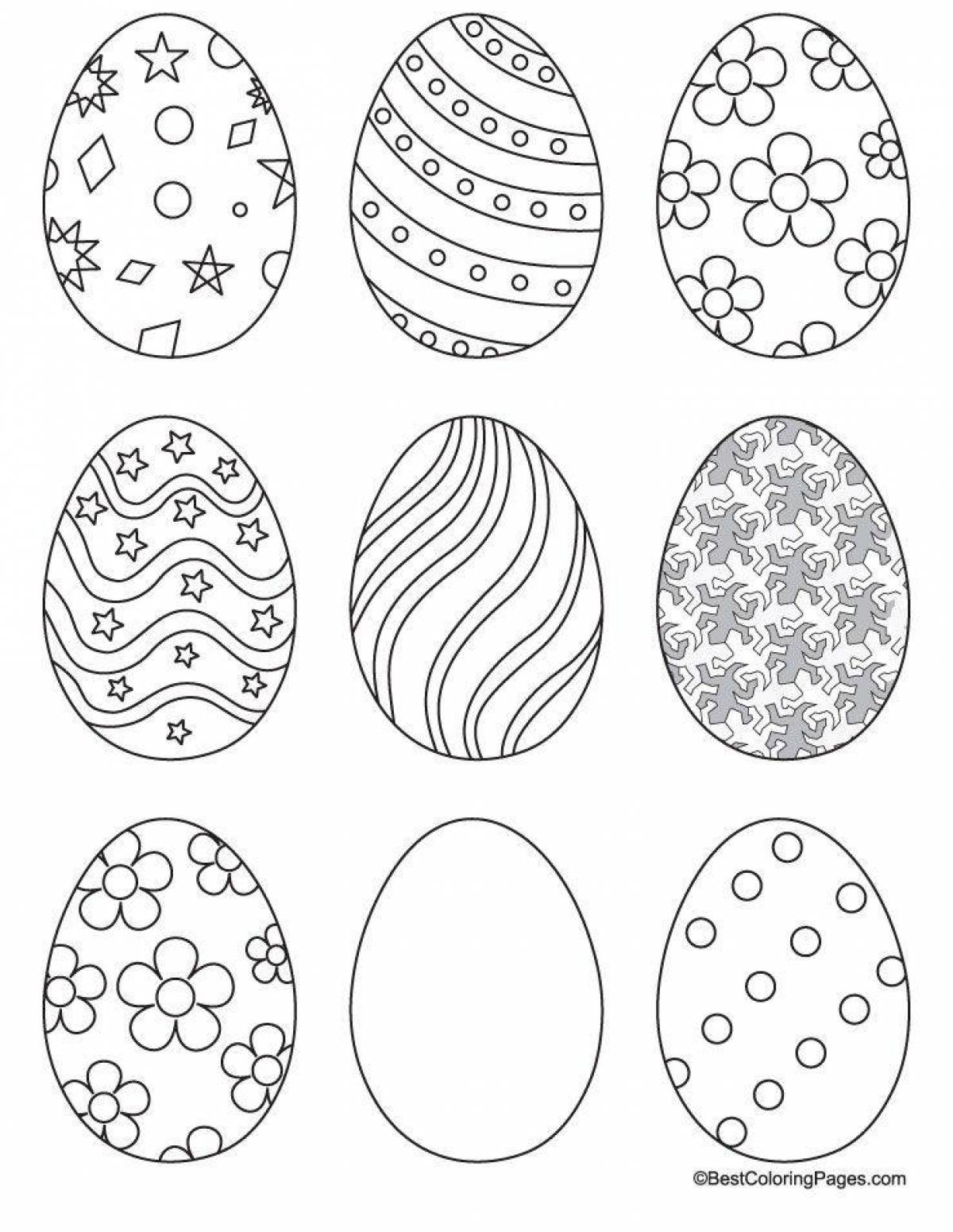Fun egg coloring