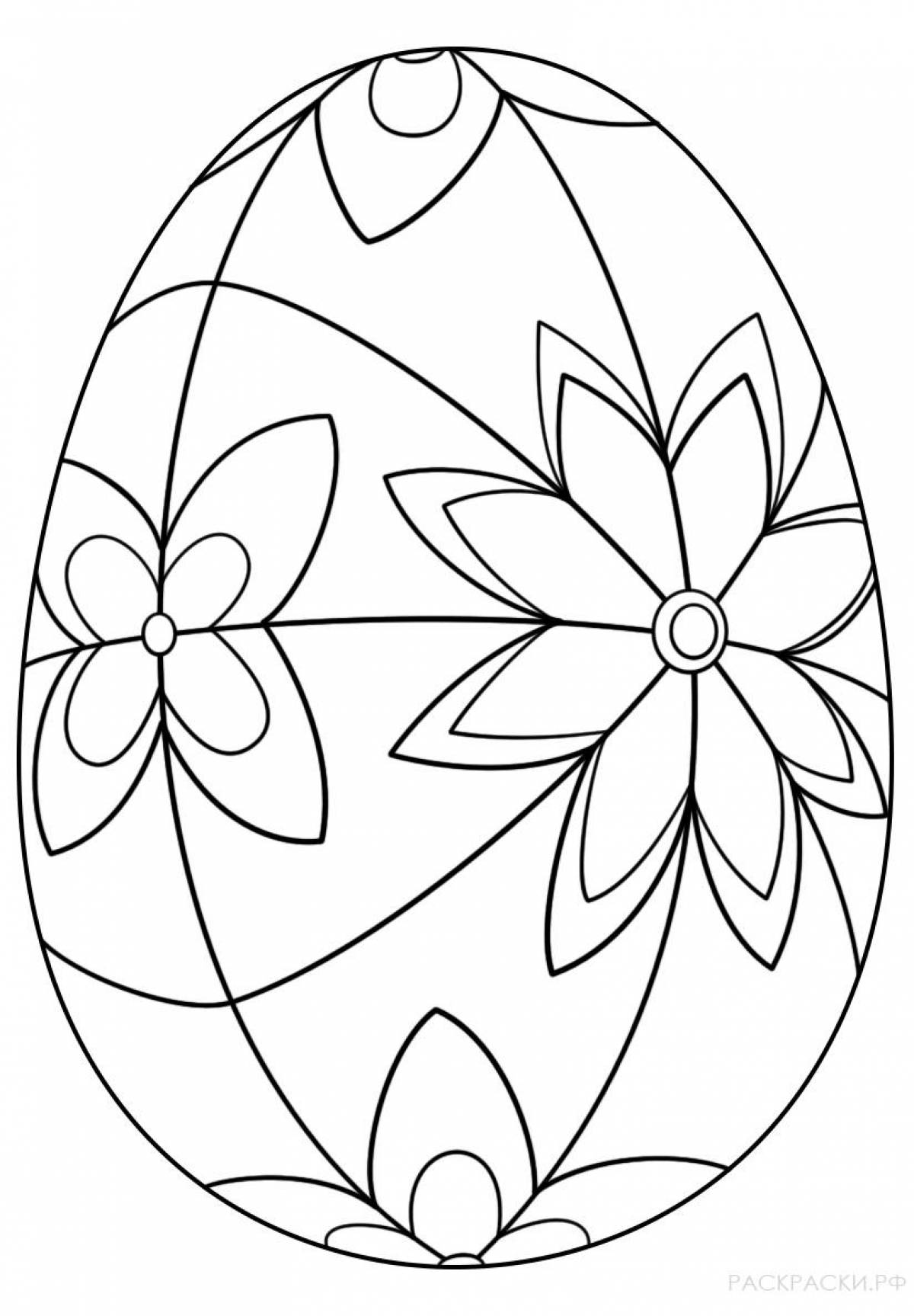 Игристое яйцо-раскраска