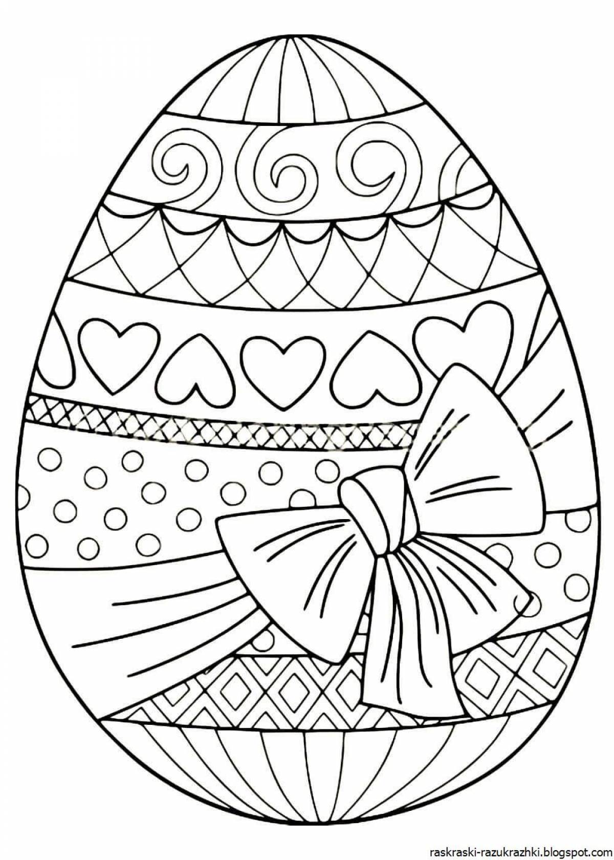 Изысканное яйцо-раскраска