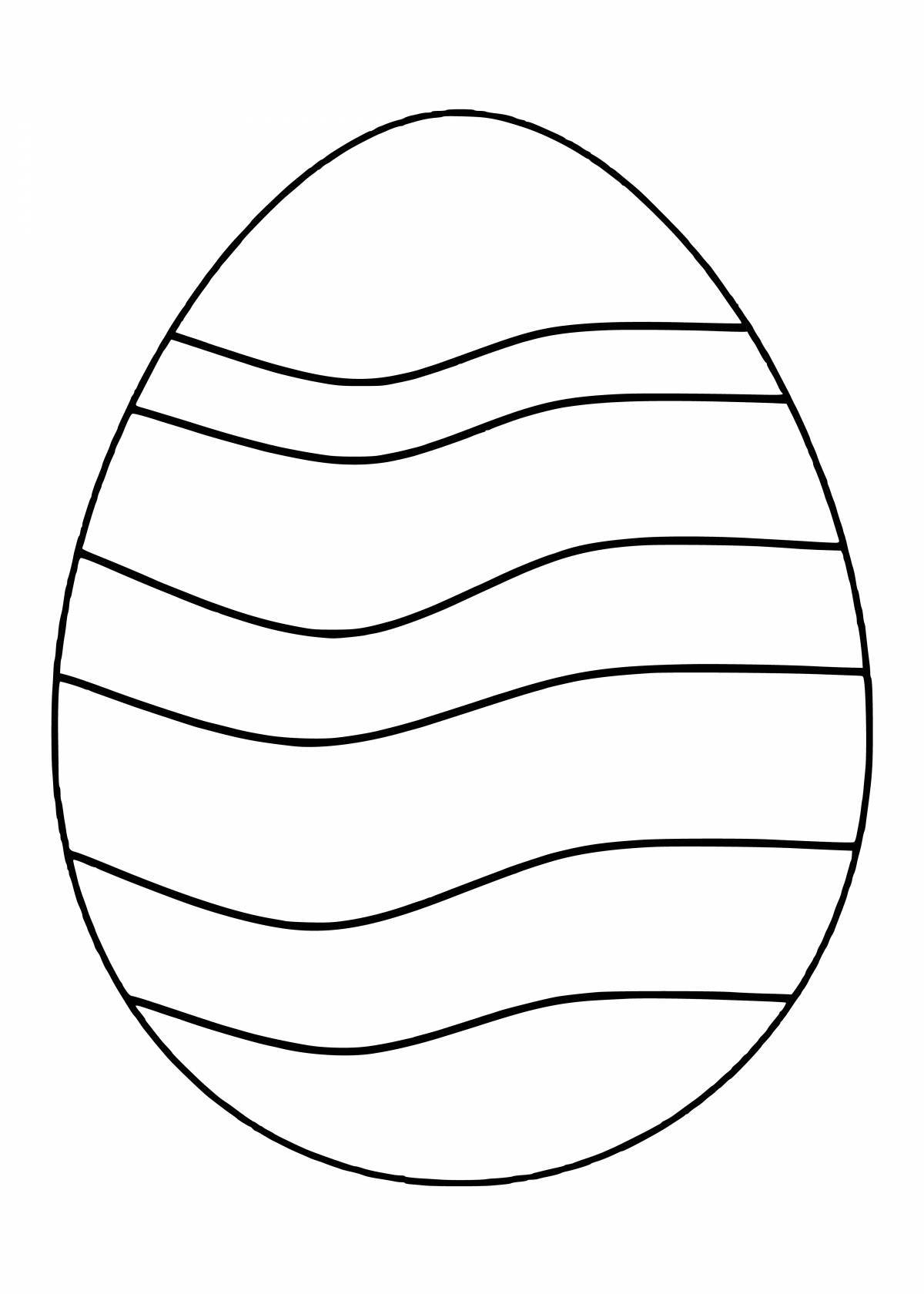 Милое яйцо-раскраска