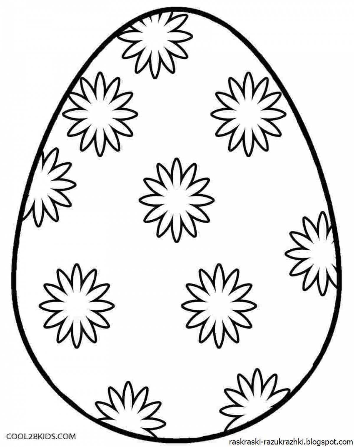 Драматическая раскраска яйцо