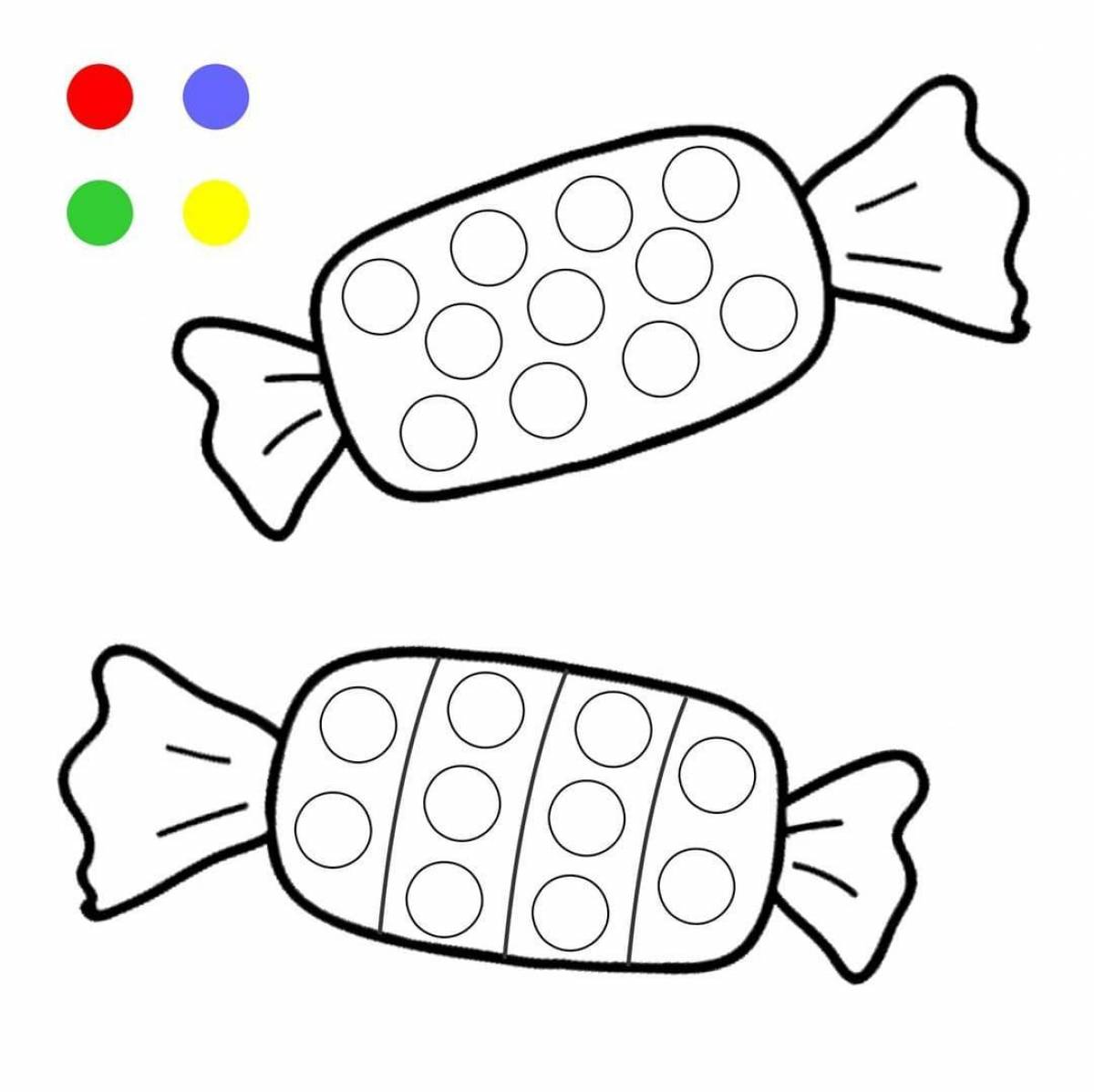 Color bright finger coloring page