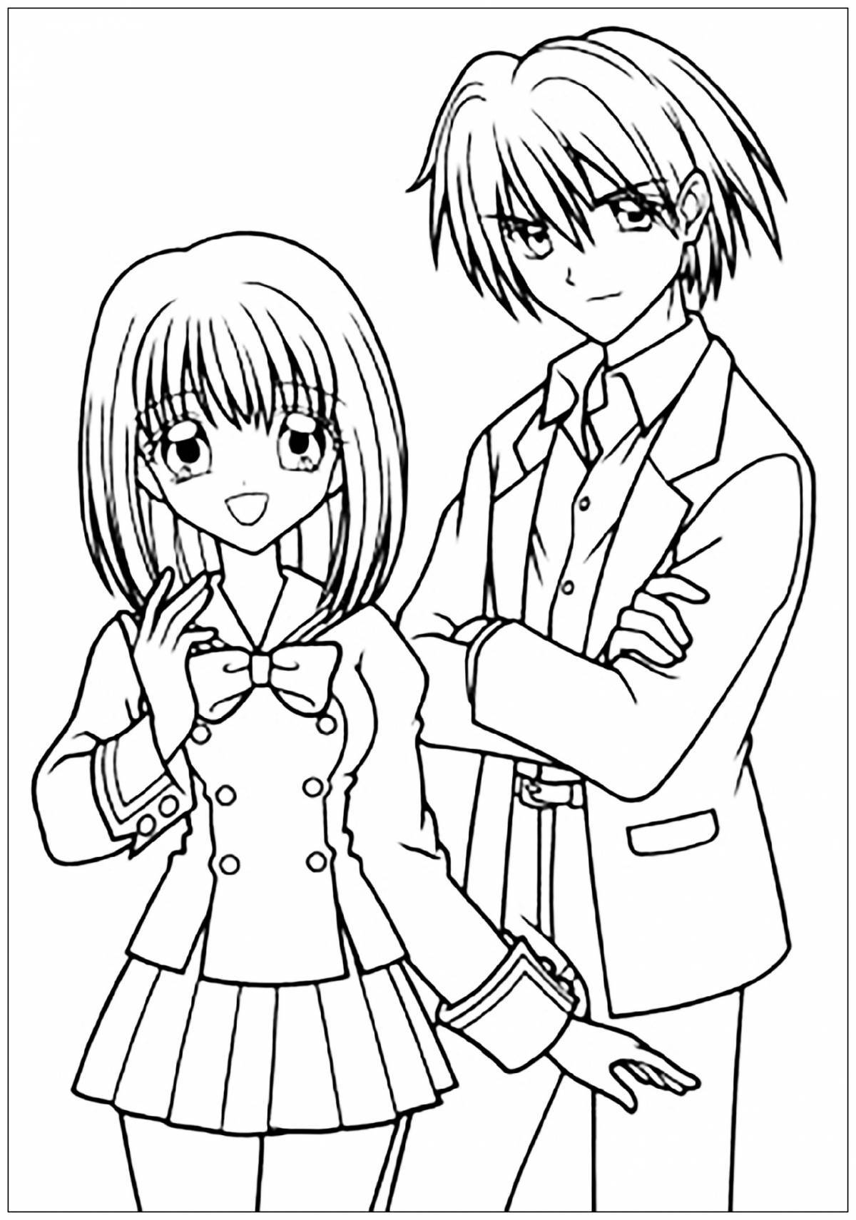 Great anime coloring book