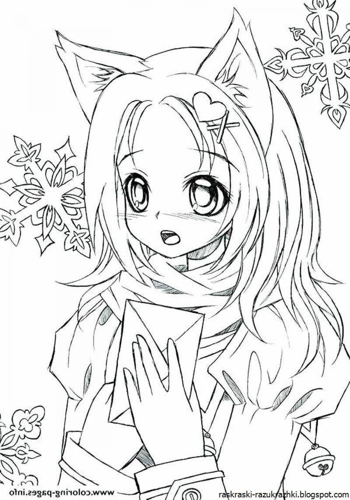 Anime coloring book #17