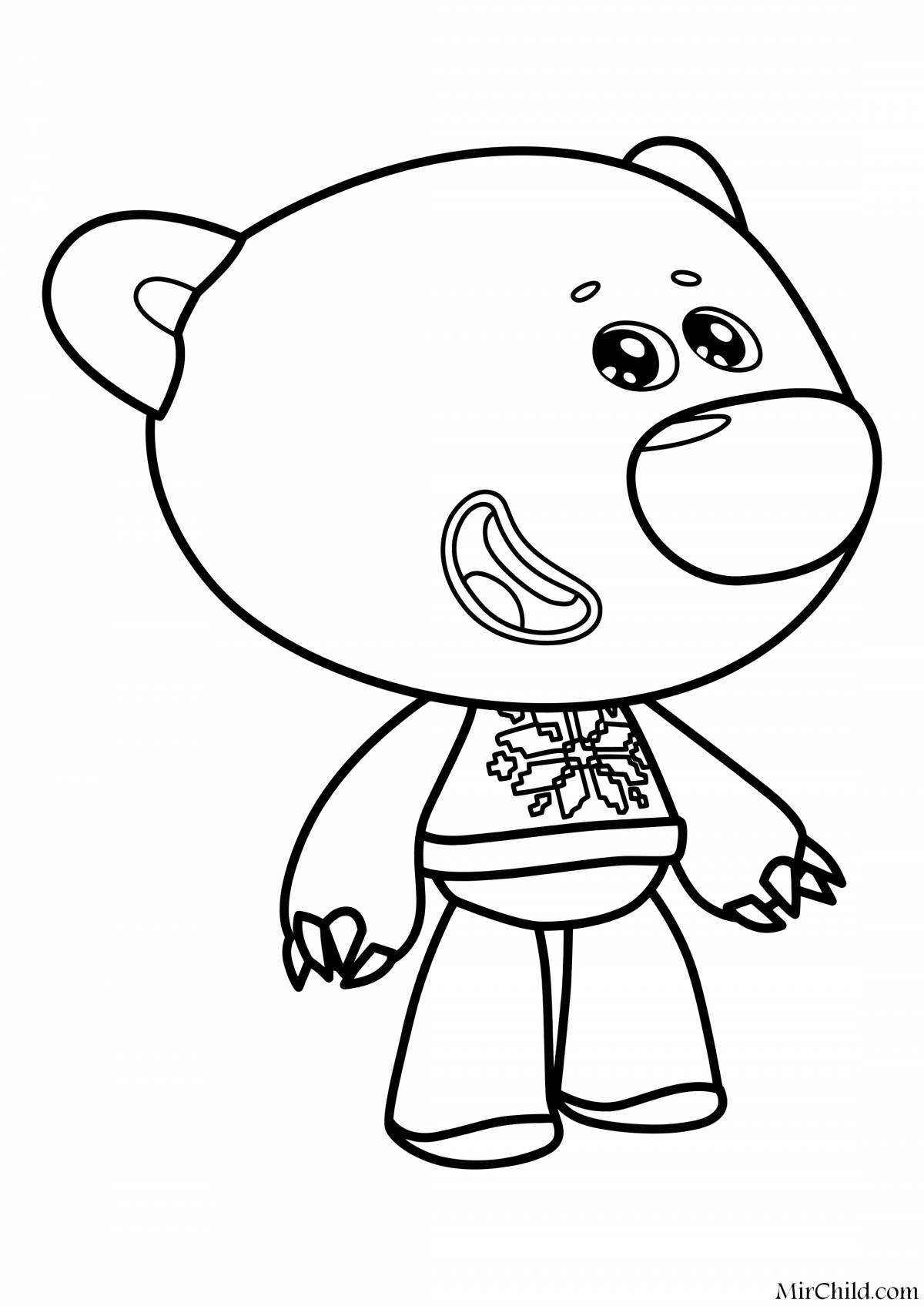 Great coloring page turn on facial expressions