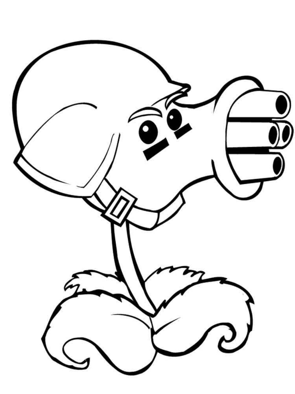Amazing Plants vs Zombies 2 Coloring Pages