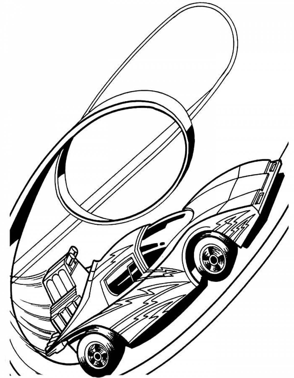 Attractive hot wheels coloring book for kids