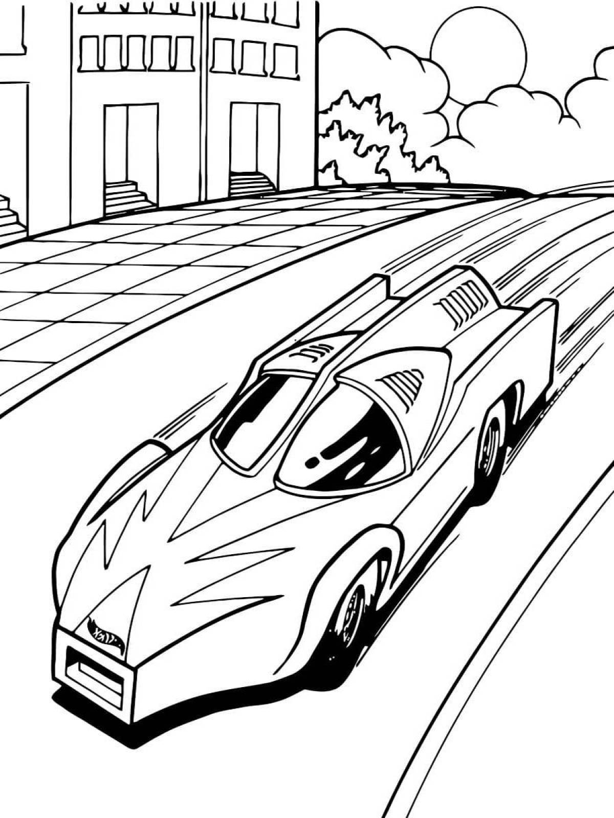 Daring hot wheels coloring pages for kids
