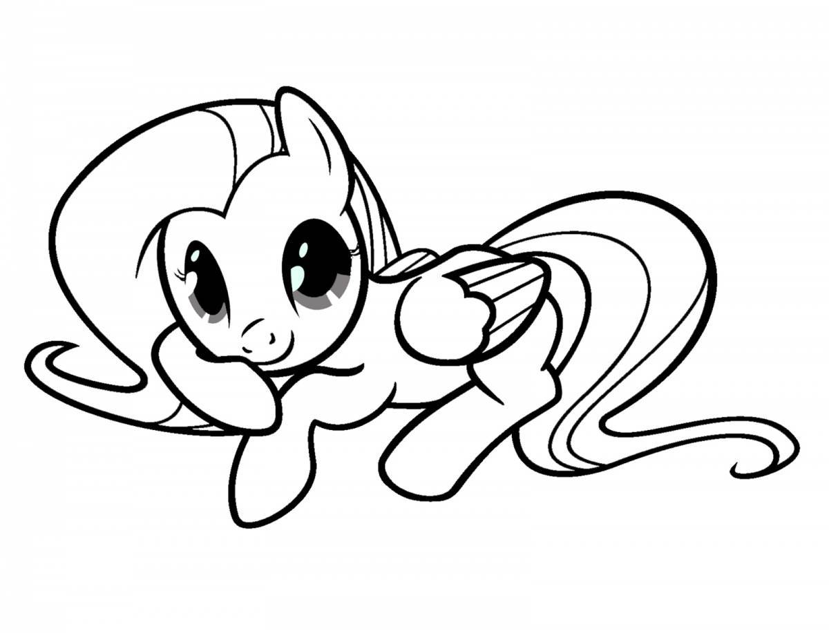 Animated fluttershy coloring book