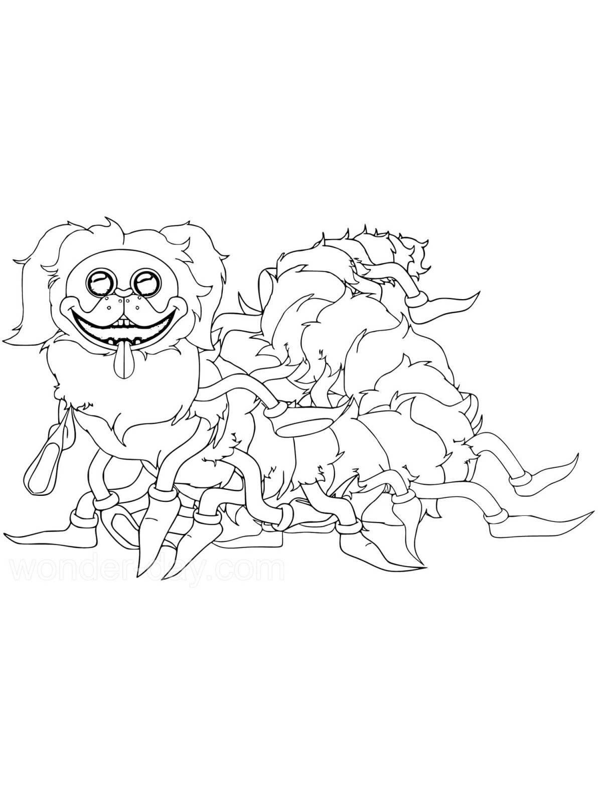 Coloring page the incredible pug caterpillar