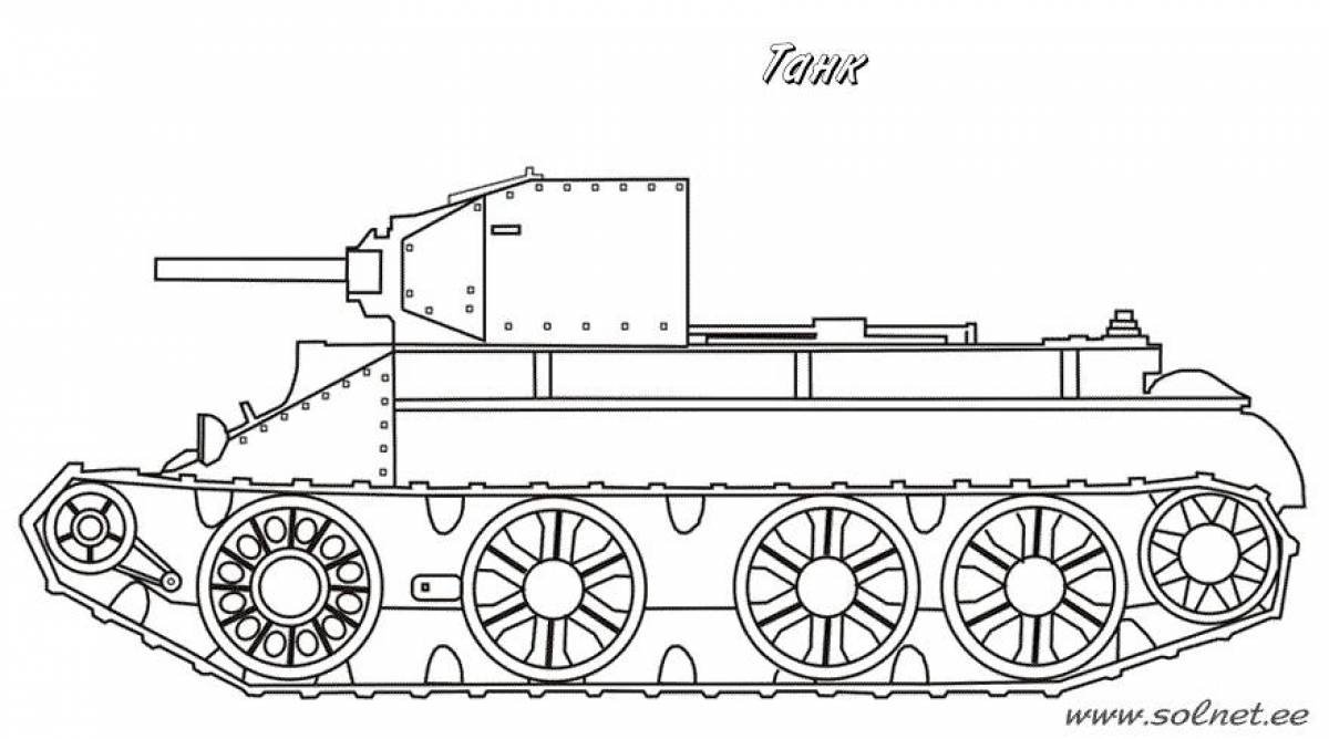 Раскраска танк regal kv 44