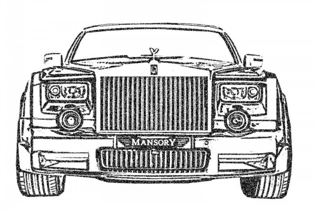 Как нарисовать rolls royce