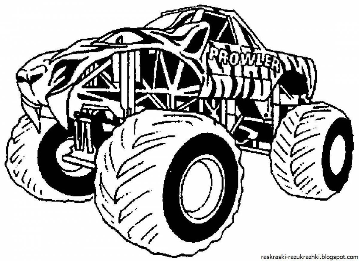 Monster truck coloring