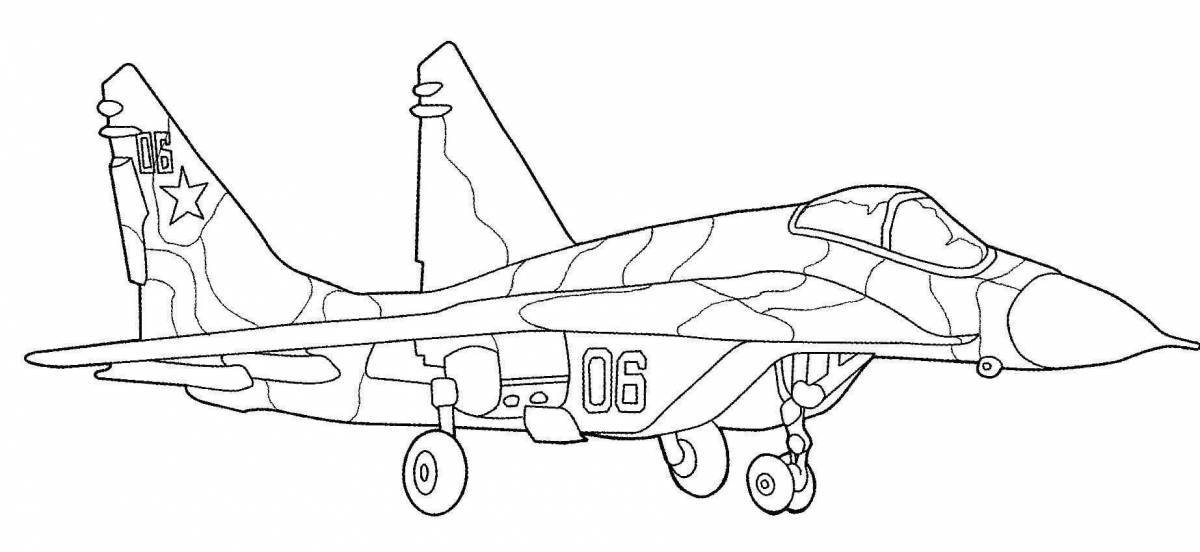 Creative airplane coloring pages for boys