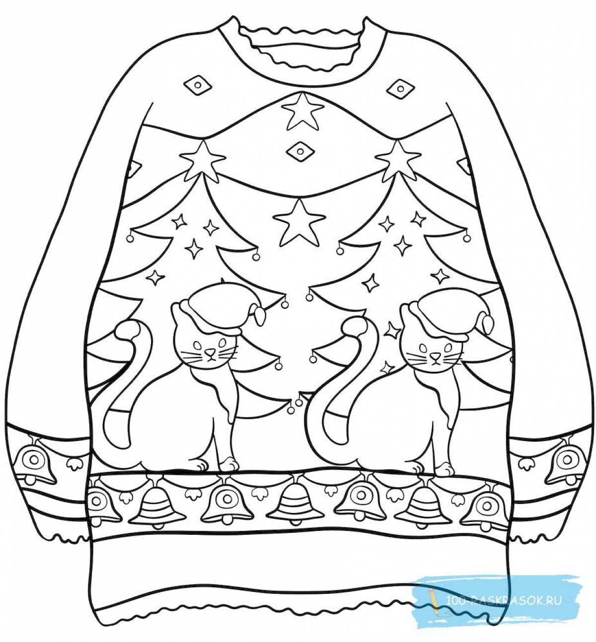 Sweater live coloring page