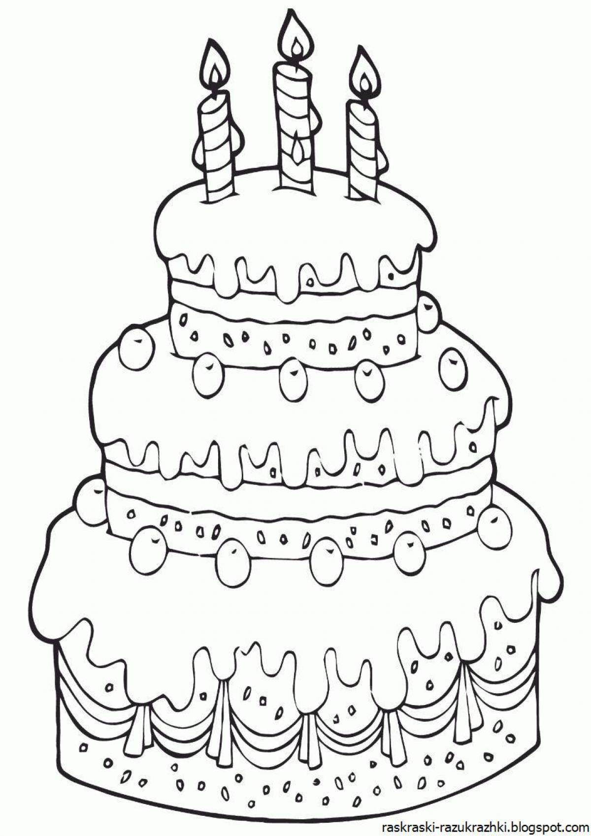 Amazing cakes coloring book for kids