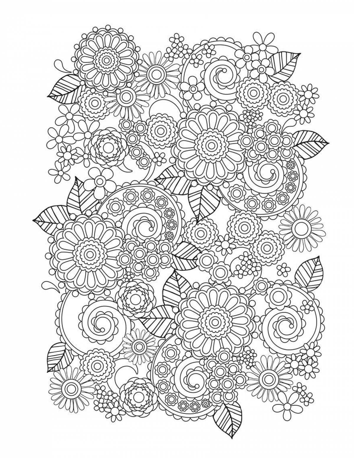 Color themed coloring book, small
