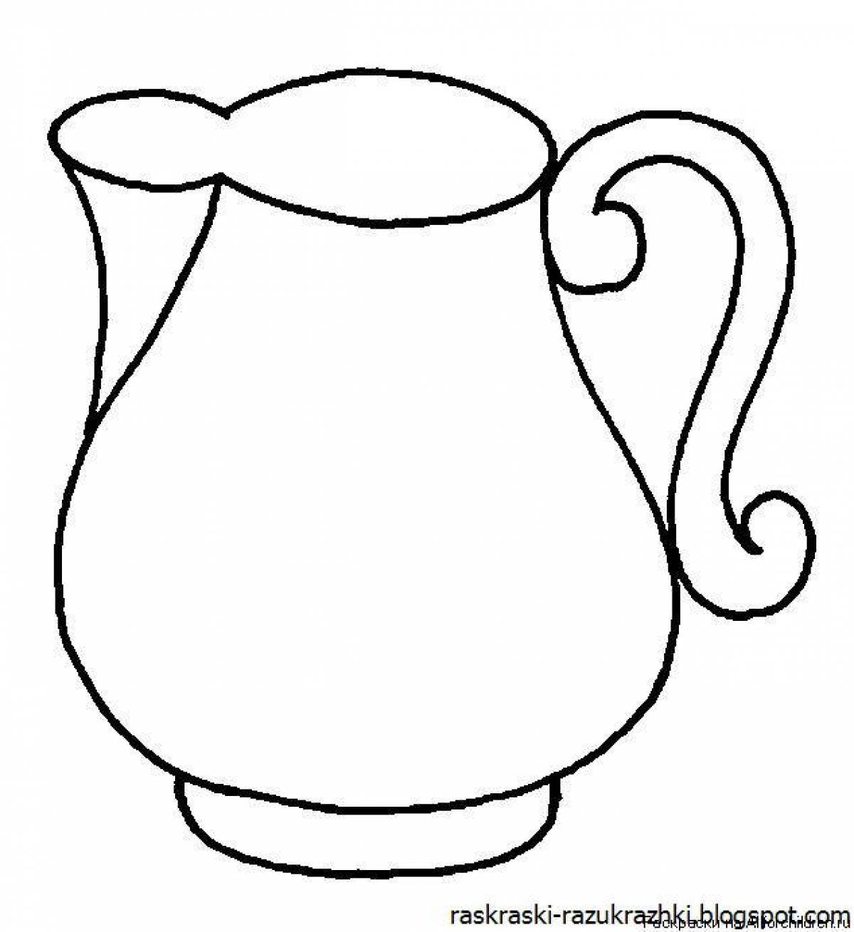 Coloring exquisite jug