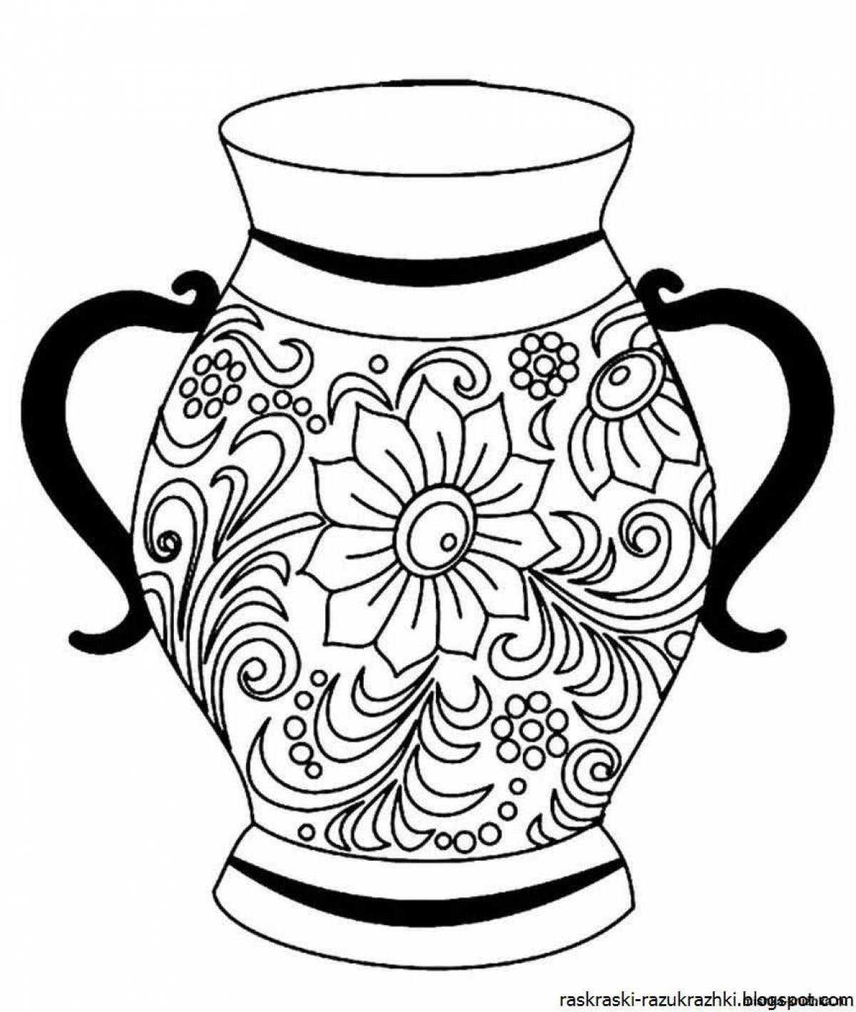 Coloring shiny jug