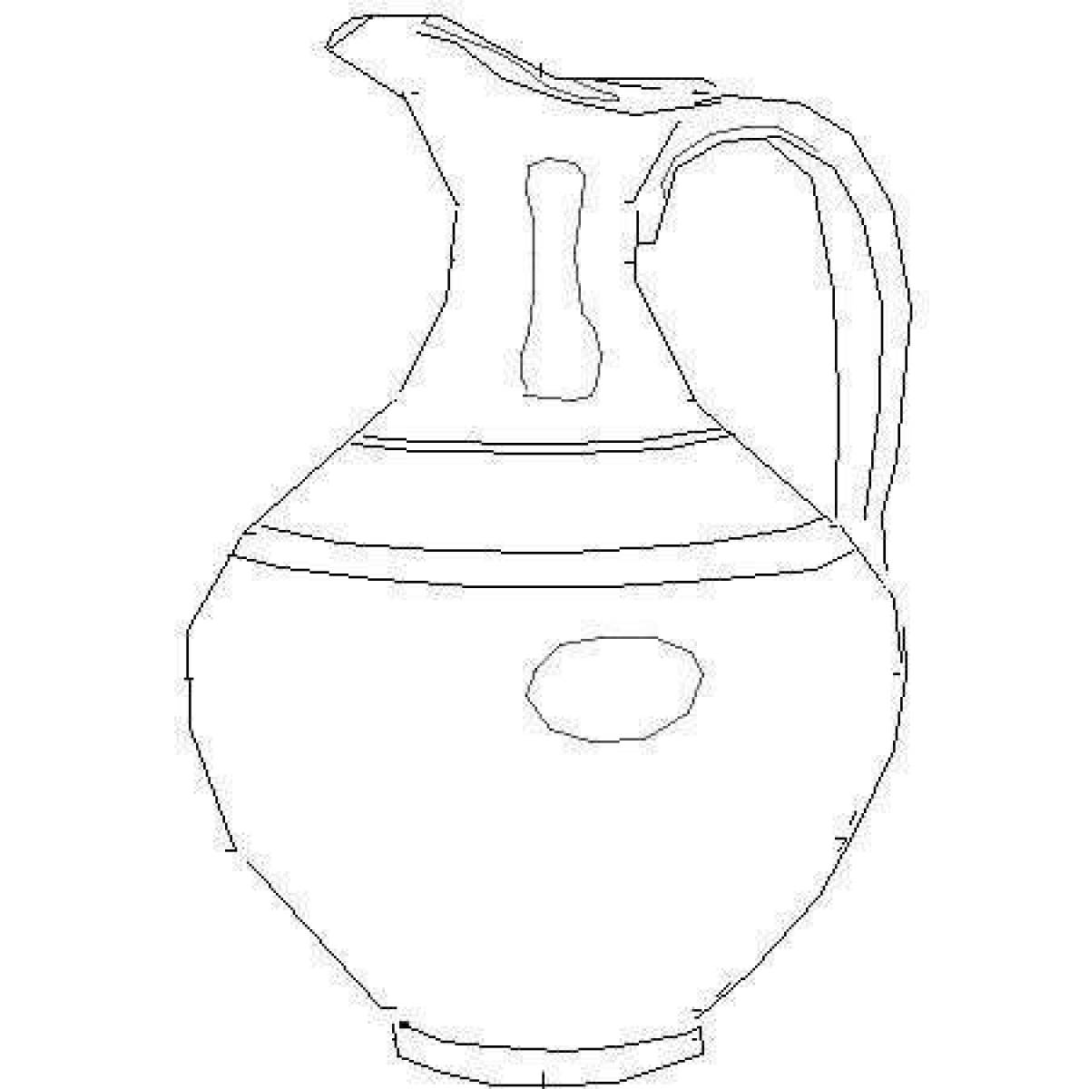 Coloring majestic jug