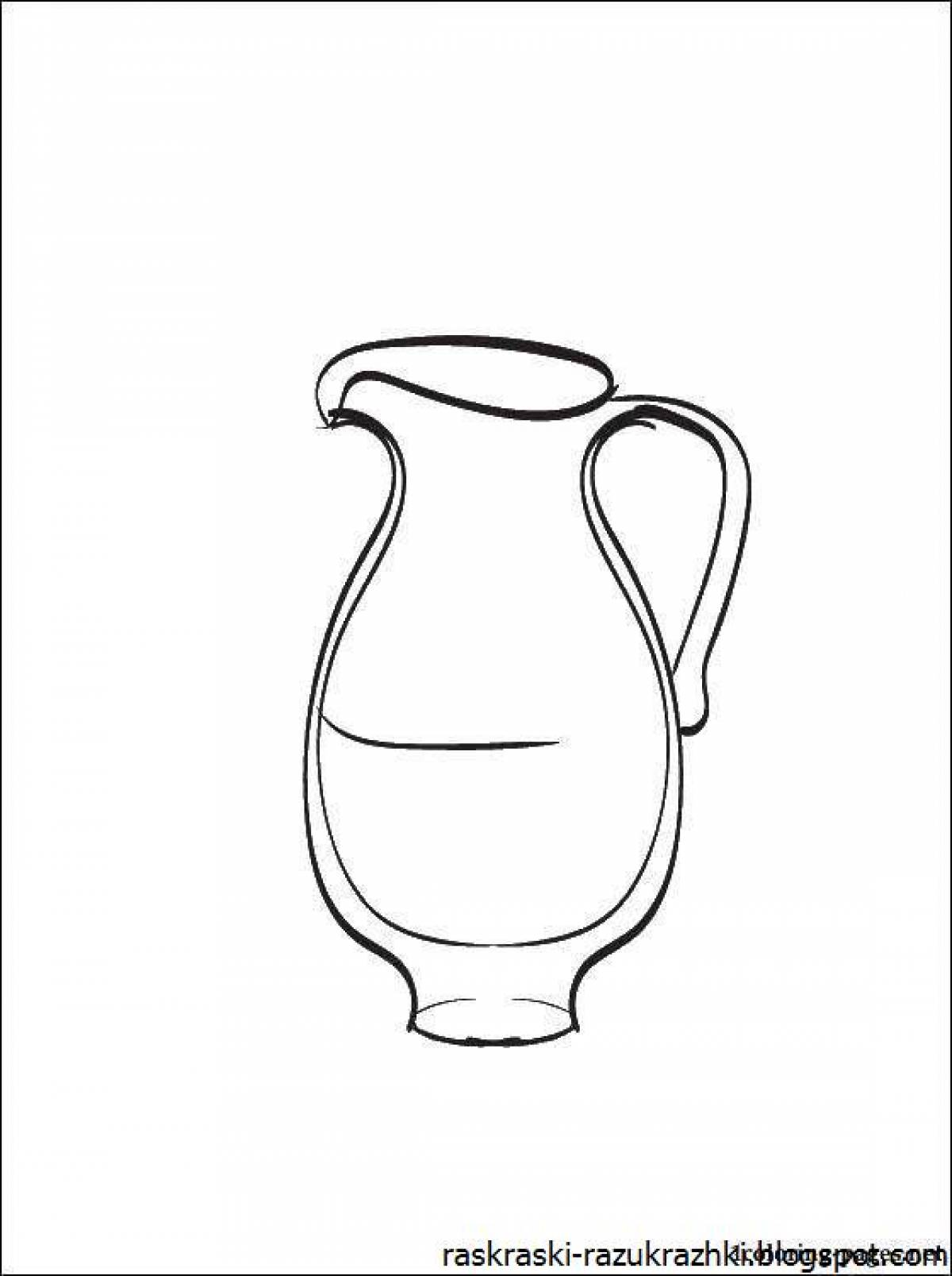 Coloring luxury jug