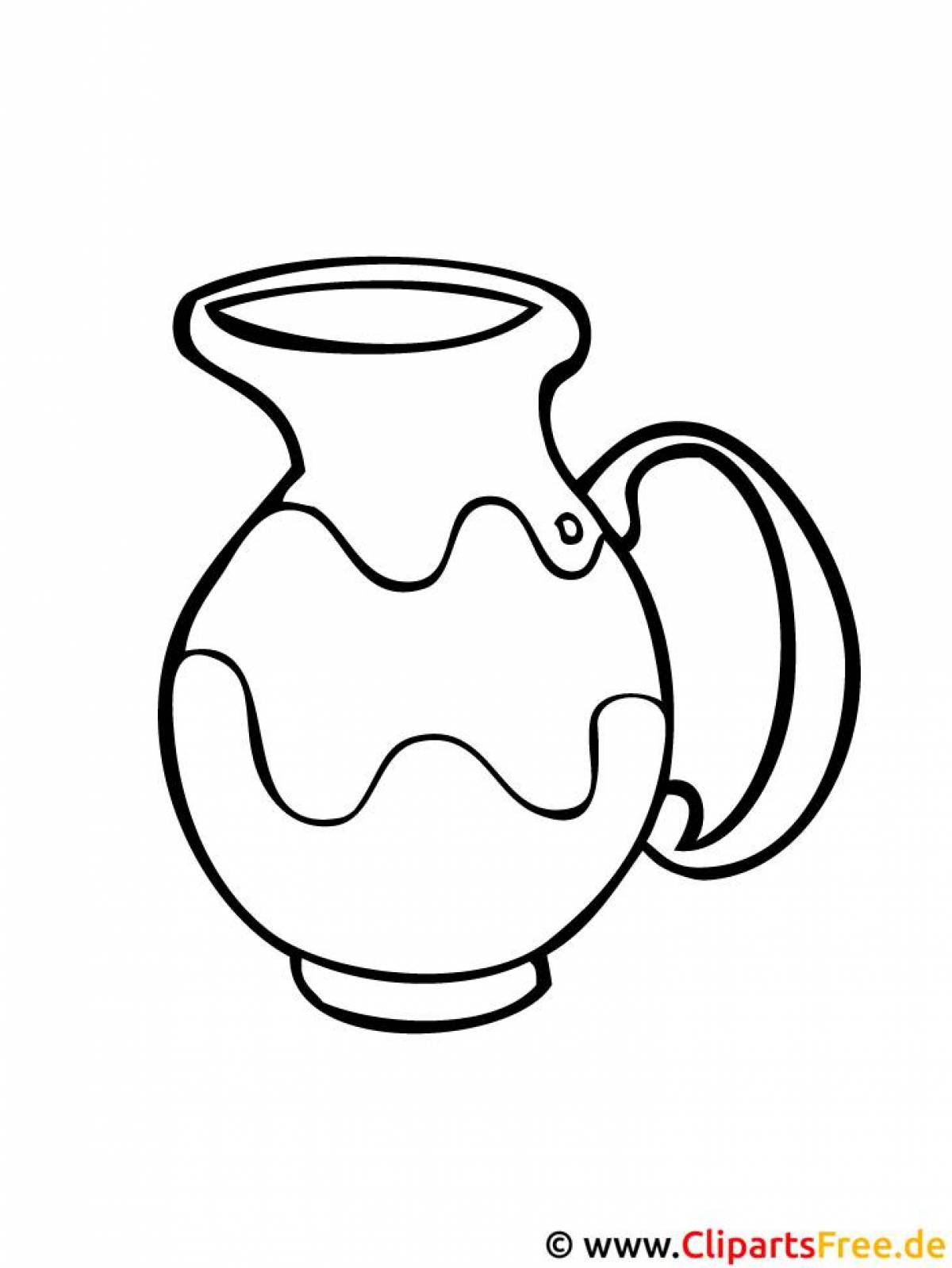 Great pitcher coloring page