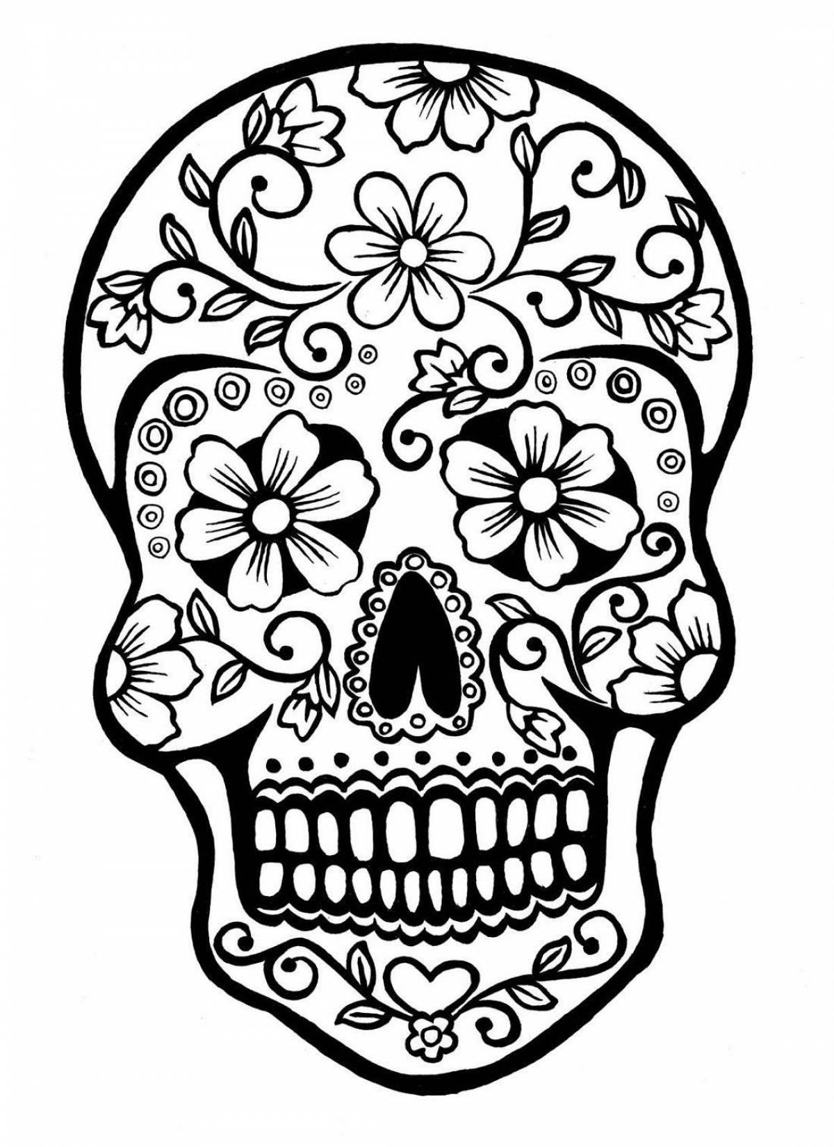 Attractive skull coloring