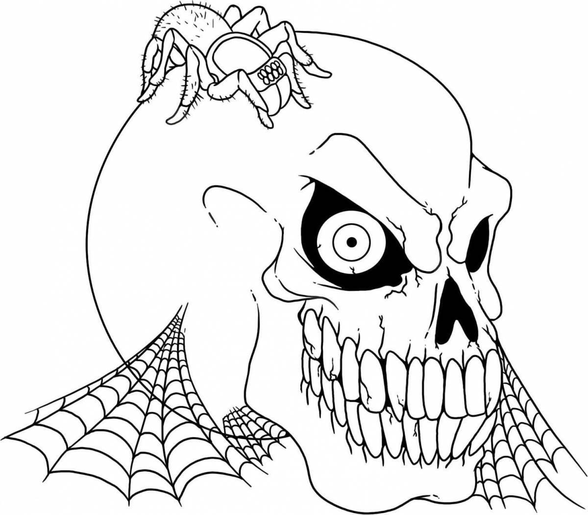 Unique skull coloring