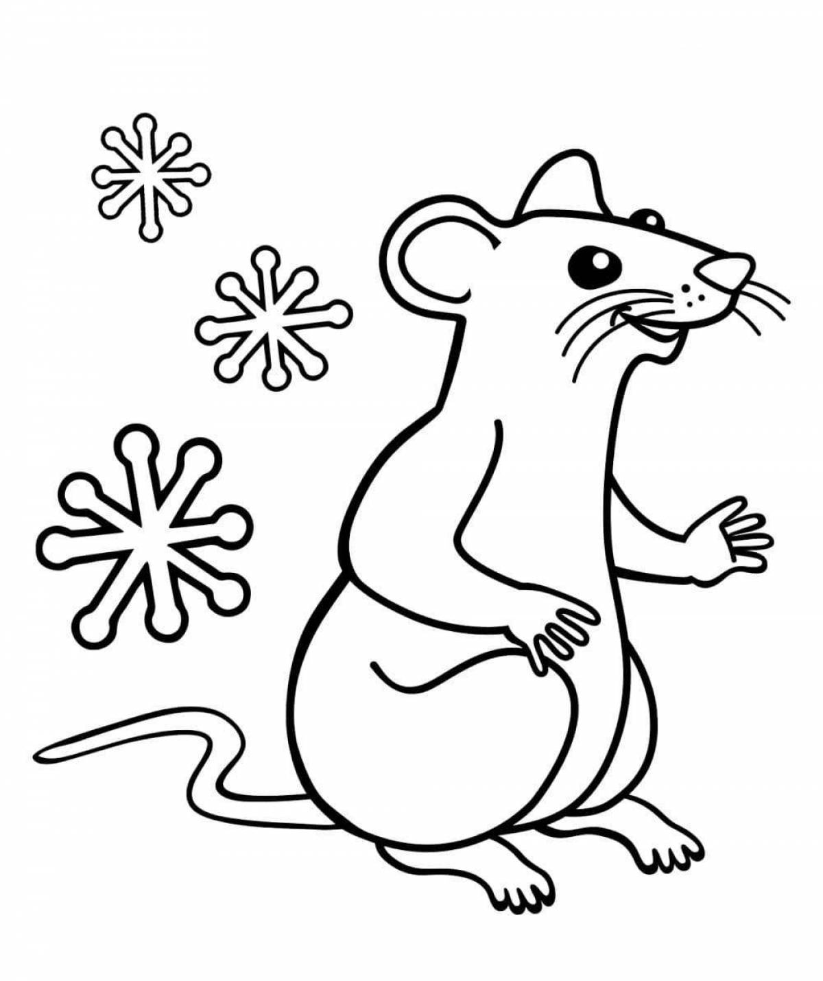 Expressive coloring rat