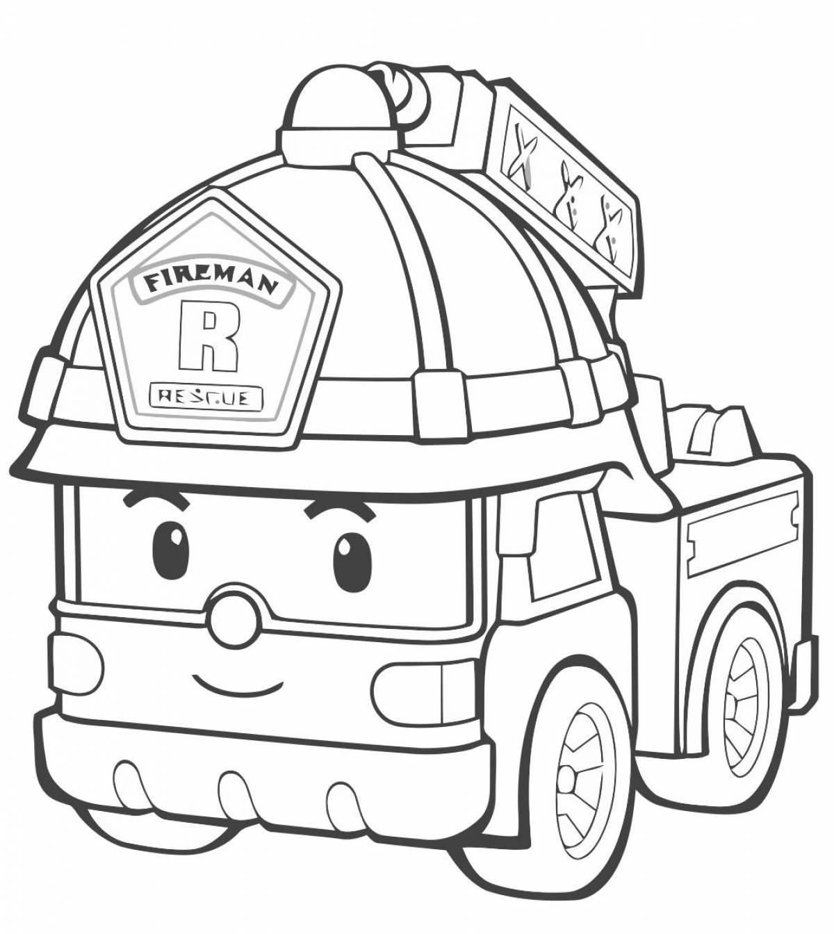 Glittering Ember Coloring Page