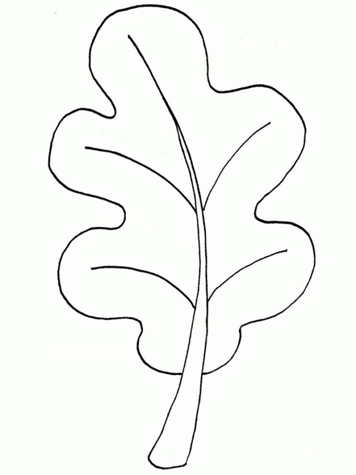 Glitter leaves coloring pages
