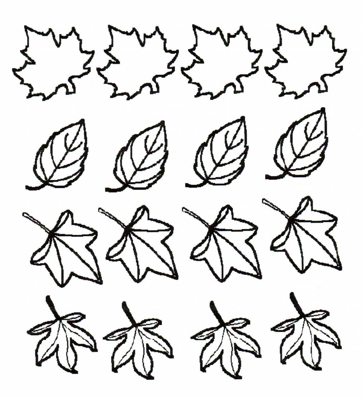 Fun coloring leaves