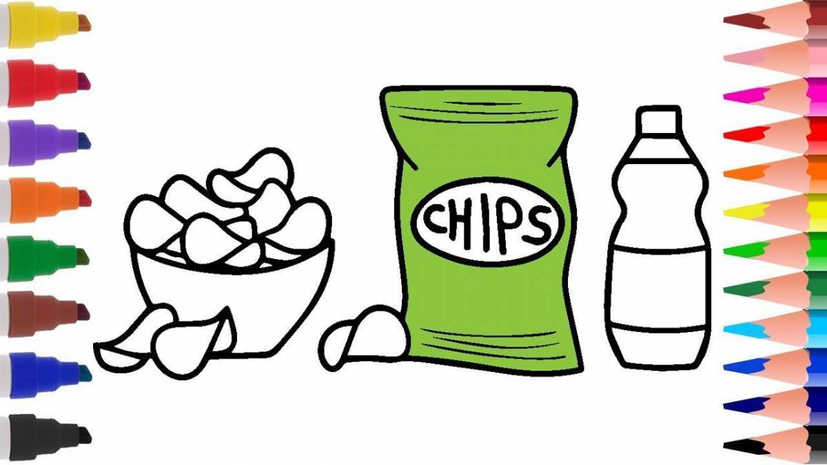 Coloring live chips