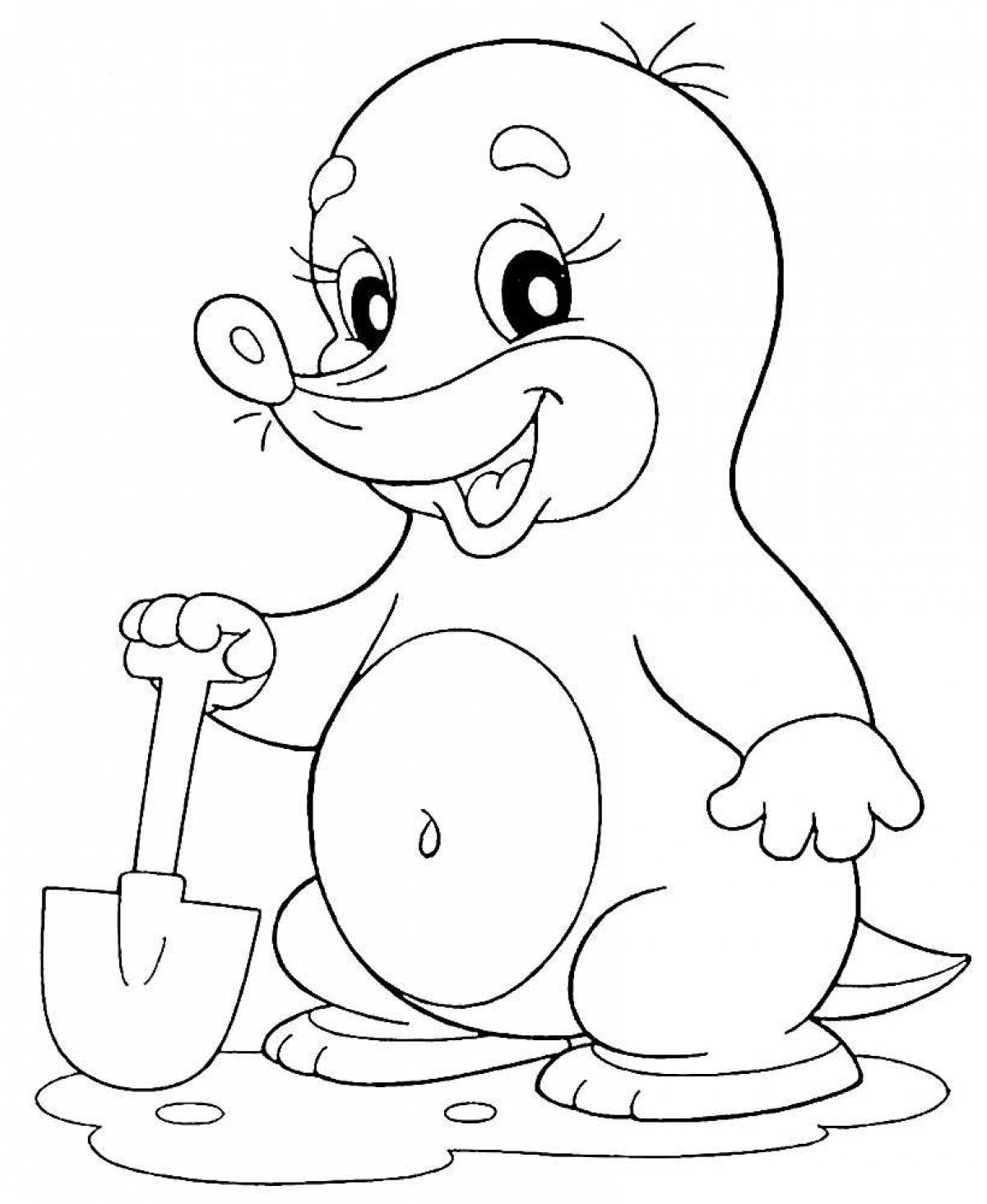 Photo Fancy animal coloring pages for 3-4 year olds