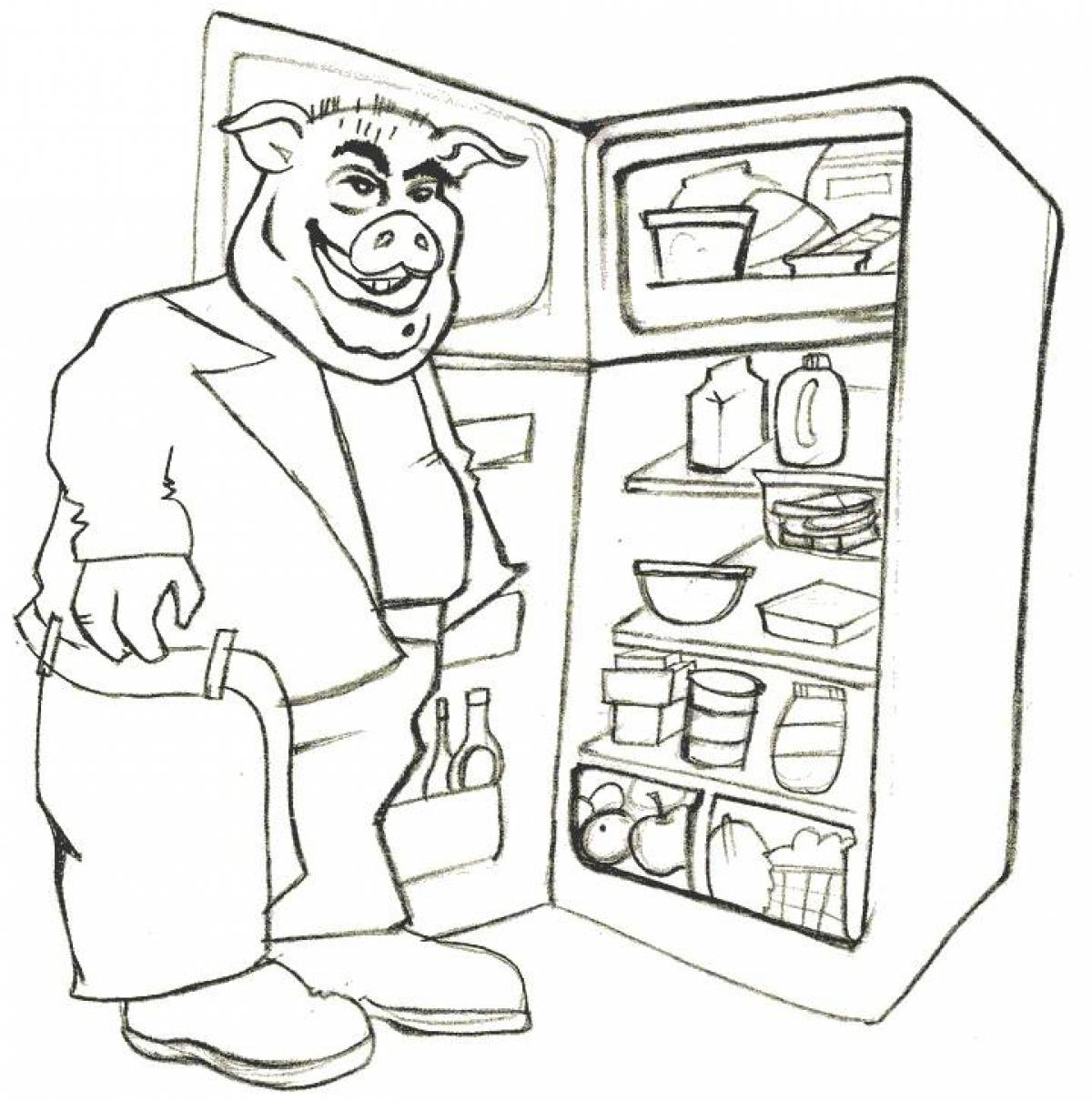 Great fridge coloring page