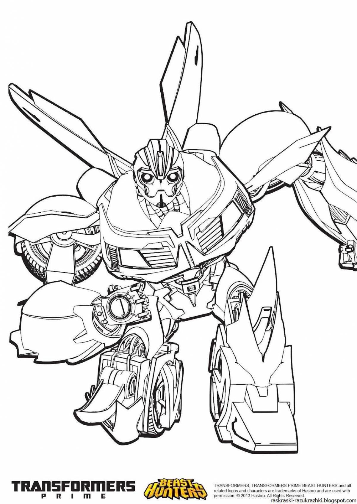 Fancy bumblebee coloring book for kids