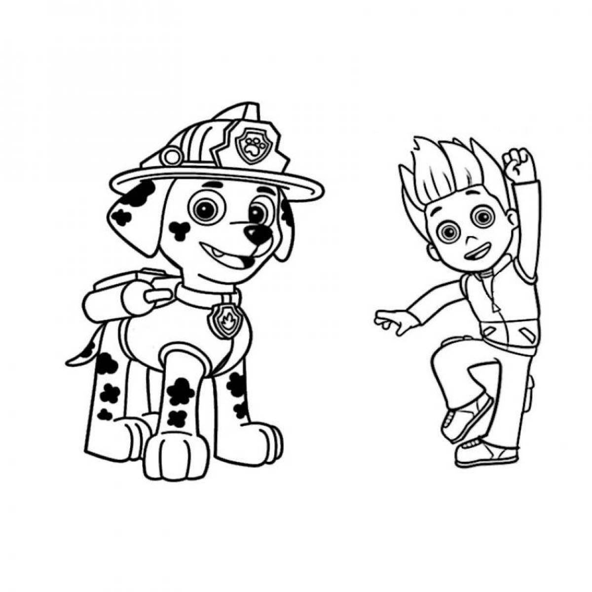 Fun coloring pages paw patrol pictures