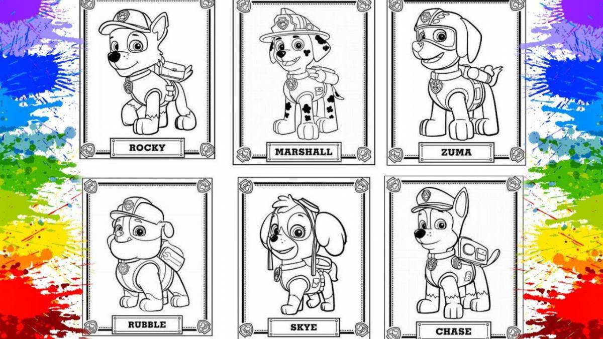 Beautiful coloring page paw patrol pictures