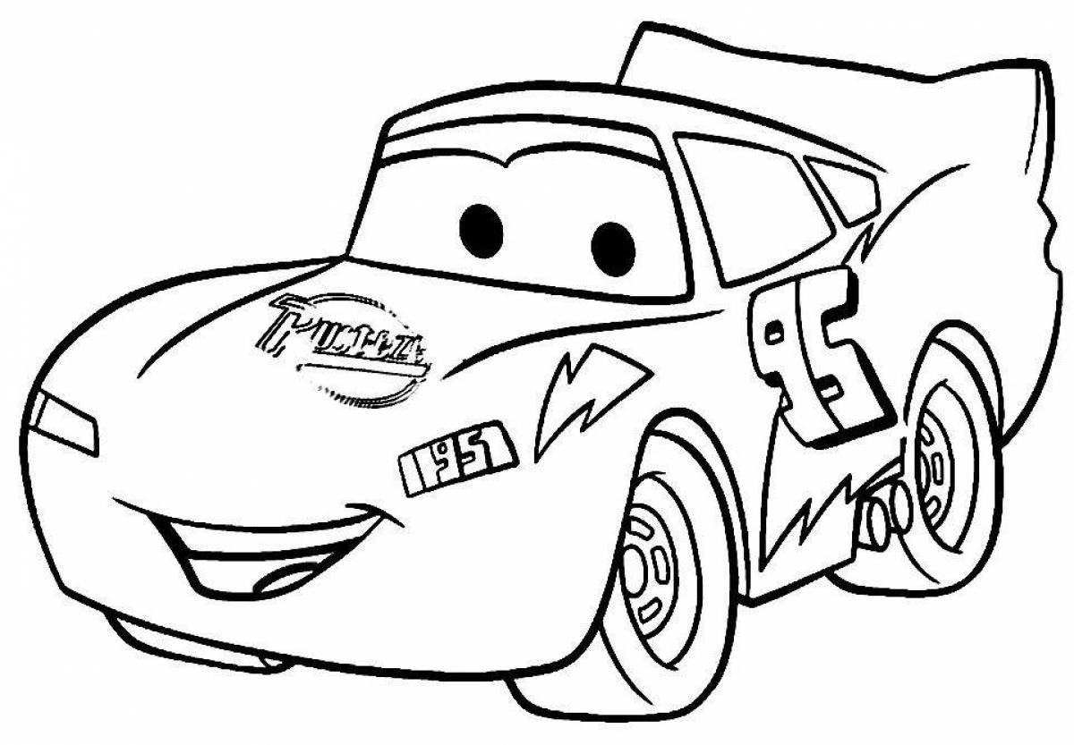 Amazing car coloring pages for 4-5 year old boys