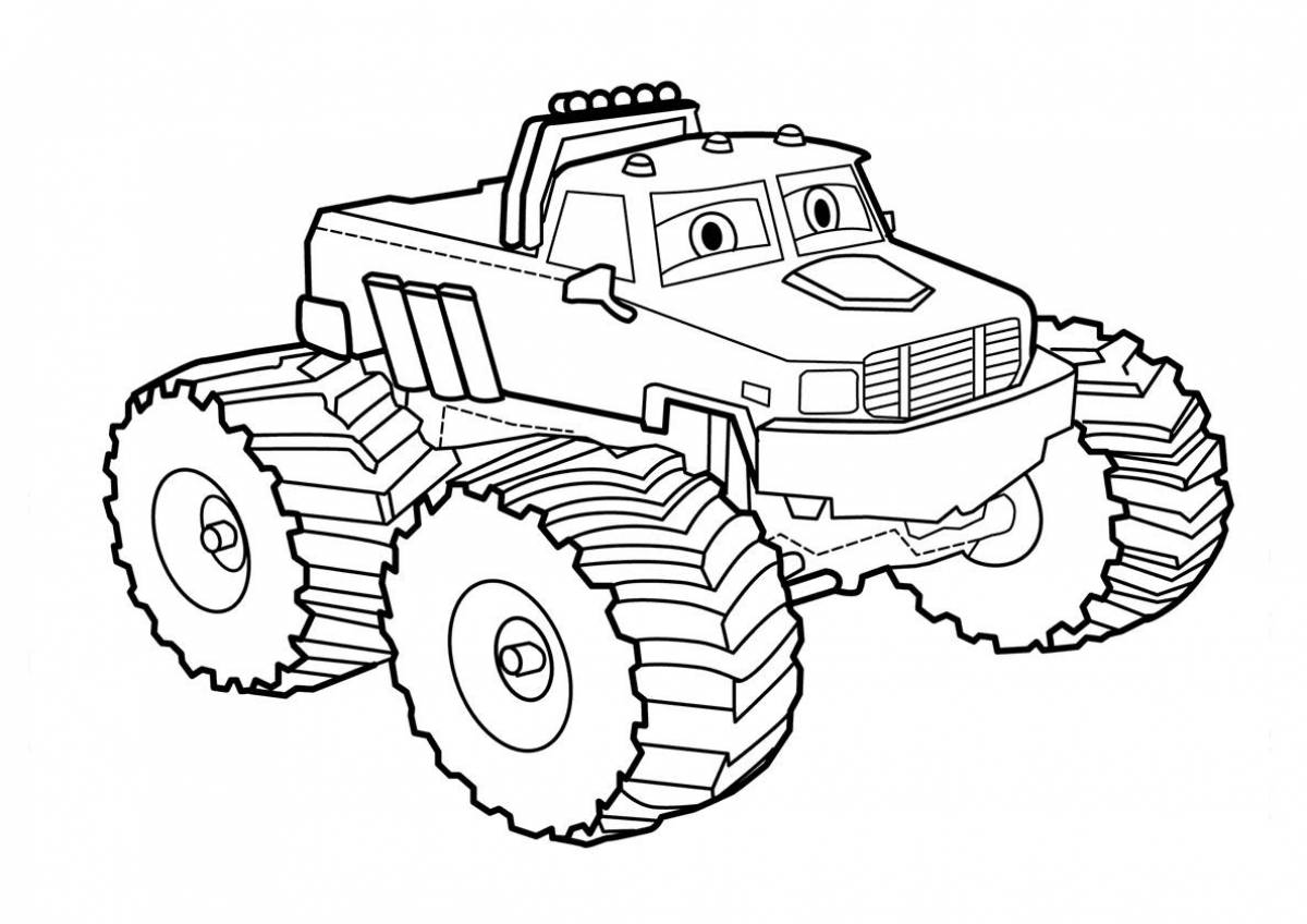 Fascinating coloring cars for boys 4-5 years old