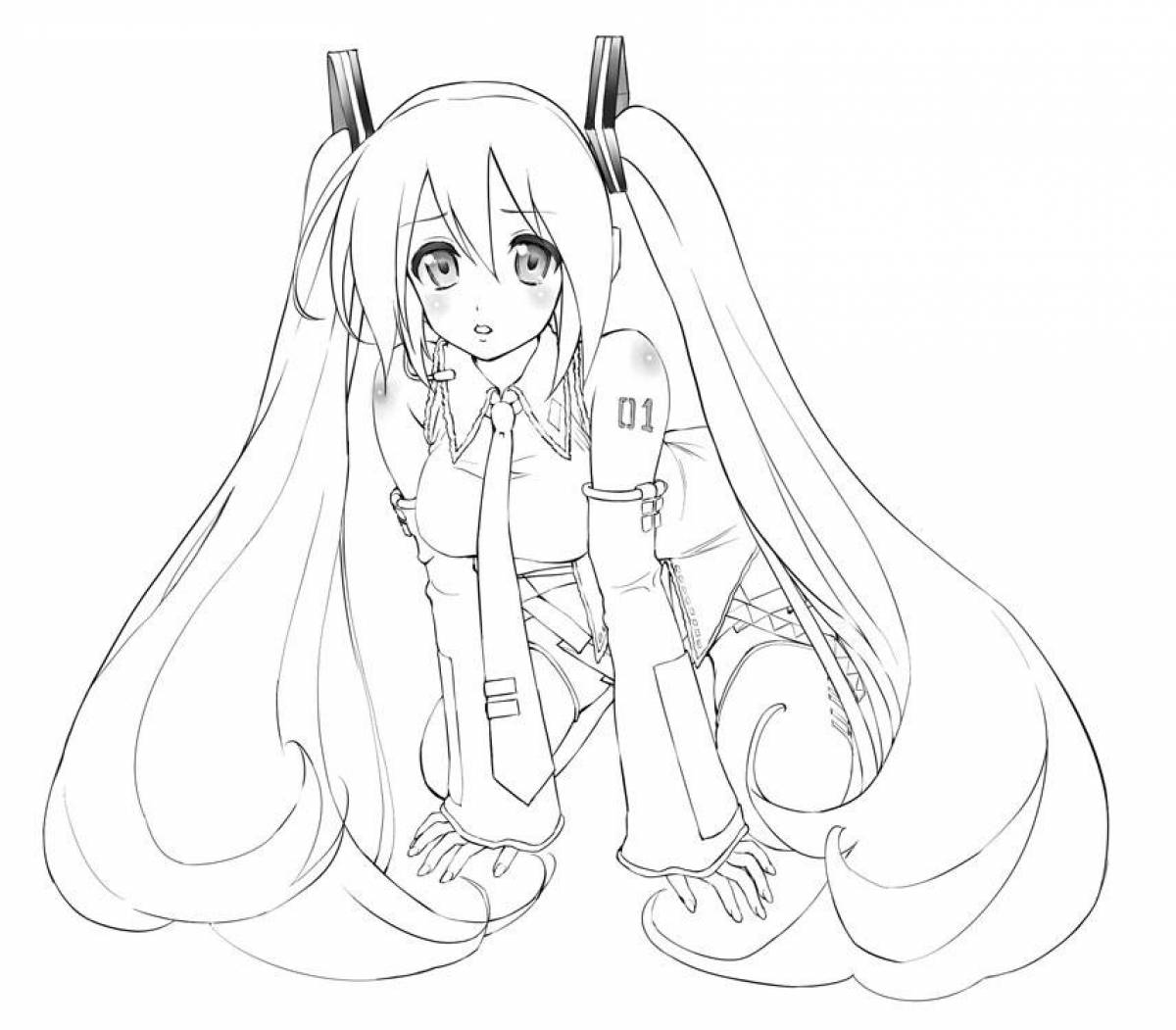 Blessed hatsune miku coloring book