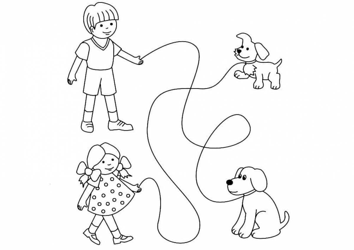 A fun coloring game for 3-4 year olds