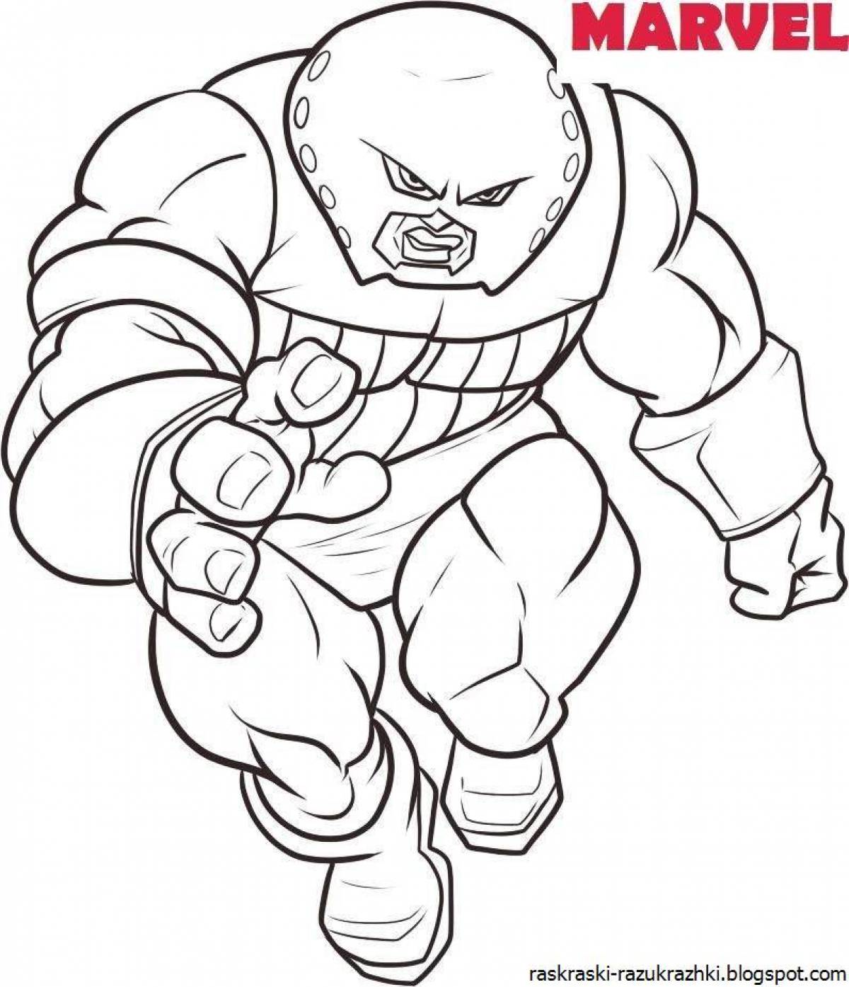 Great marvel heroes coloring book