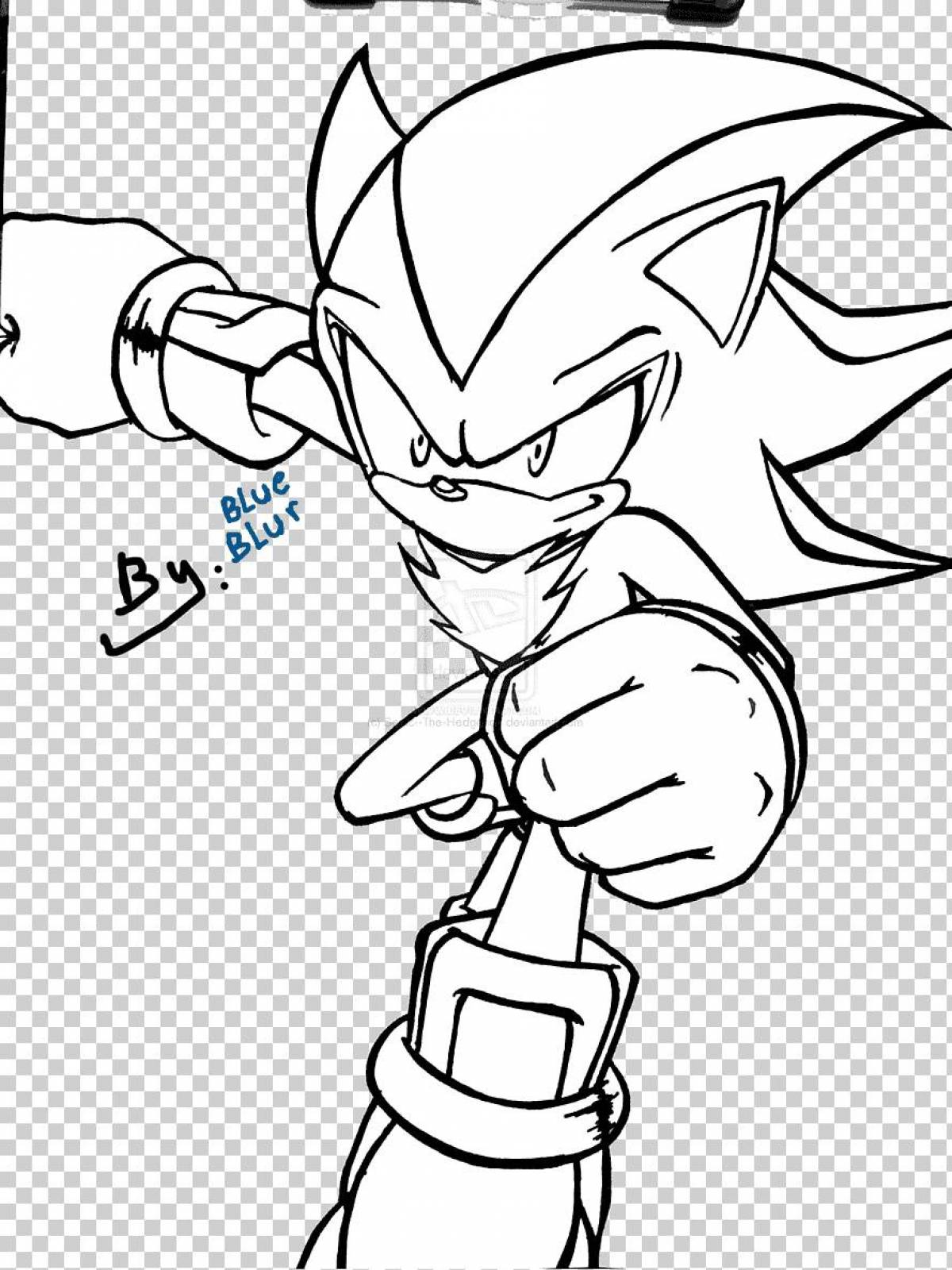 Fine sonic shadow coloring
