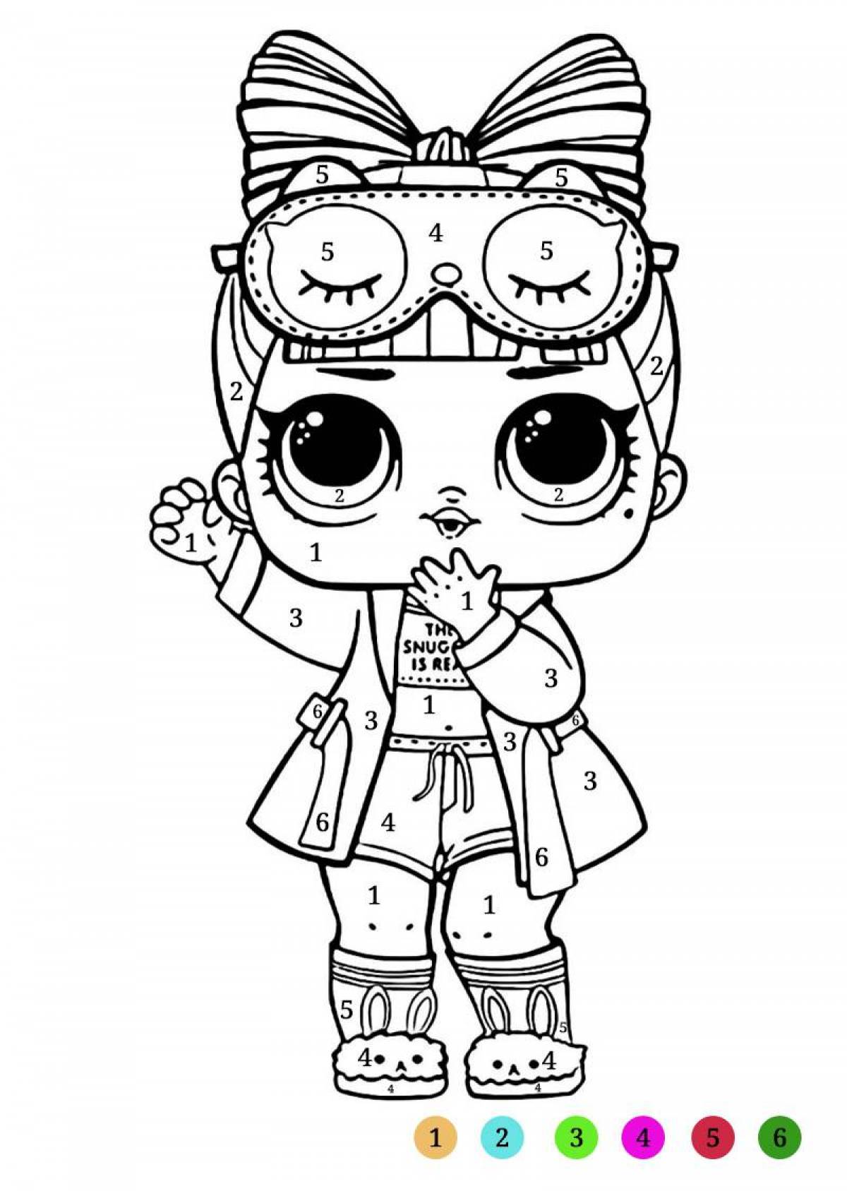 Cute lola dolls coloring pages for kids